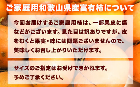 〈ご家庭用〉和歌山産 富有柿 約 7.5kg 厳選館 《2024年11月上旬-12月下旬頃出荷》 和歌山県 日高川町 柿 カキ かき ジューシー フルーツ