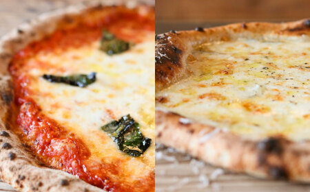 【ナポリピッツァ専門店が作る薪窯焼き冷凍ピッツァセット】人気のピッツァまとめて4種類セット×各1枚(マルゲリータ/4種のチーズ(はちみつ付)/マルゲリータビアンカ/ディアボラ)【堀川ピッツァ】[BHB