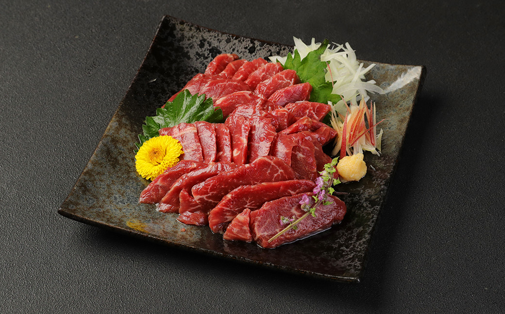 
            【国内肥育】特選 馬刺し 赤身 200g & ユッケ 200g 計400g セット 馬刺 馬肉
          