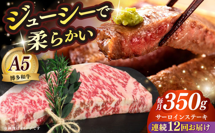 
                  【全12回定期便】博多和牛 A5ランク サーロインステーキ 雌 350g×1枚≪築上町≫【KRAZY MEAT】ステーキ サーロイン BBQ 和牛 肉 [ABEN012] 312000 312000円
                