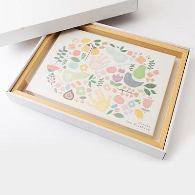 ふるさと納税 東郷町 子ども手形アート・お絵かきアートパネル　フレーム付き |  | 01