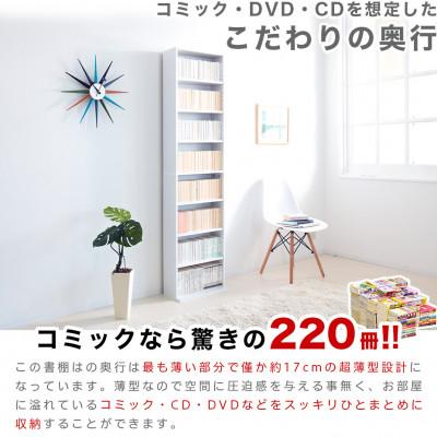 ふるさと納税 海南市 薄型文庫書棚 幅45cm ホワイト AKU100944801 |  | 03