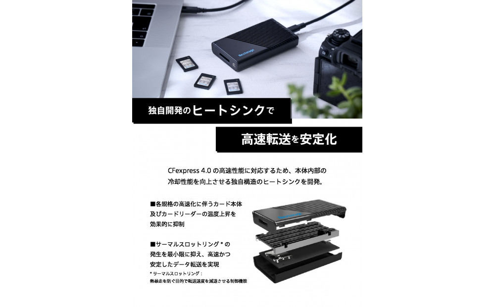 NX-SA1PRO｜CFexpress Type A USB 40Gbps カードリーダー