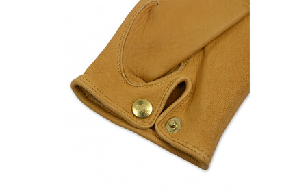LAMP GLOVES -UTILITY GLOVE MID -(カラー：キャメル／サイズ：S)【革手袋 レザー グローブ 鹿革 メンズ レディース Lamp gloves ランプグローブス ミッド 