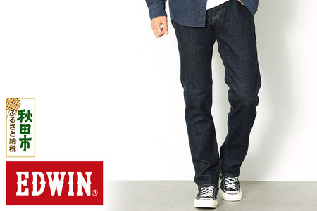 EDWIN インターナショナルベーシック 403 フレックス ふつうのストレートパンツ MENS【32インチ・インディゴブルー】E403F-00-32
