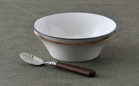 【波佐見焼】ボウル（渕錆ライン/渕青ライン） ペアセット サラダボウル 食器 皿 【ROXY・HASAMI】 [SB161]  波佐見焼