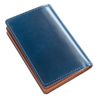 ふるさと納税 泉佐野市 オイルコードバン名刺入れ ネイビー tav0045 G2968