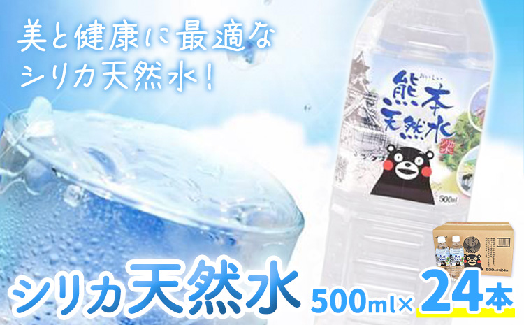 シリカ天然水 500ml×24本 《90日以内に出荷予定(土日祝除く)》 ---159-1874---