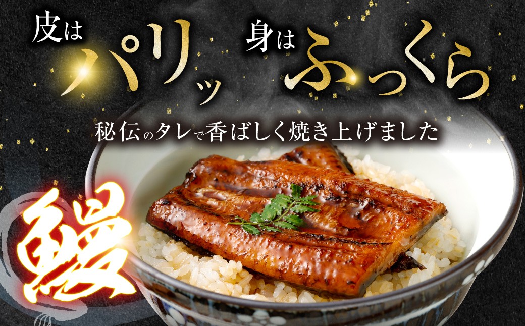 【3ヶ月定期便】鹿児島県産無頭特大うなぎ蒲焼約190g×2尾×3回