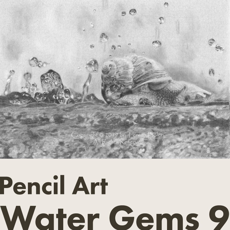 鉛筆画 Water Gems 9
