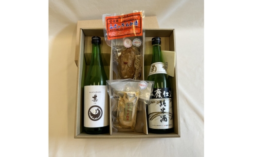 ＜白山の地酒＞菊姫&萬歳楽とフグの子珍味セット【1732593】