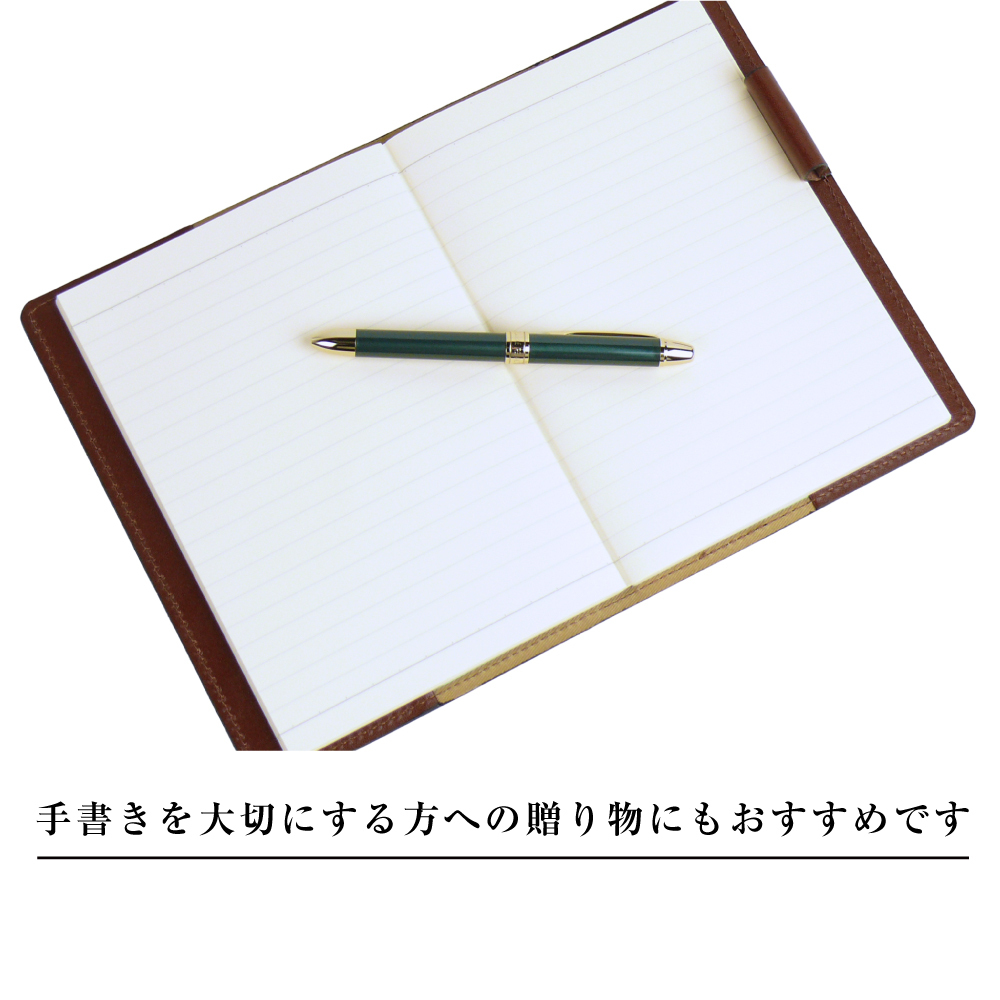 【革製ノートカバー・Ｂ６サイズ】（ダークブラウン）_イメージ4