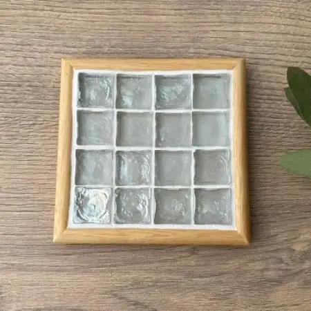 タイルコースター5枚セット(クリア・アーチフレーム)【1722411】