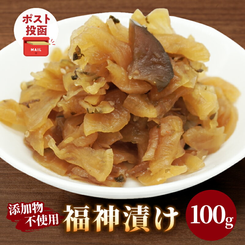 【ふるさと納税】リピーター続出！＼ポスト投函／ 福神漬け 100g 1500円 おかず 惣菜 野菜 漬物 大根 きゅうり なす しそ れんこん 生姜 なた豆 国産 食品 おつまみ カレー チャーハン 食卓 和食 お試しサイズ 食べ切りサイズ お土産 添加物不使用 宮崎県 都農町 送料無料