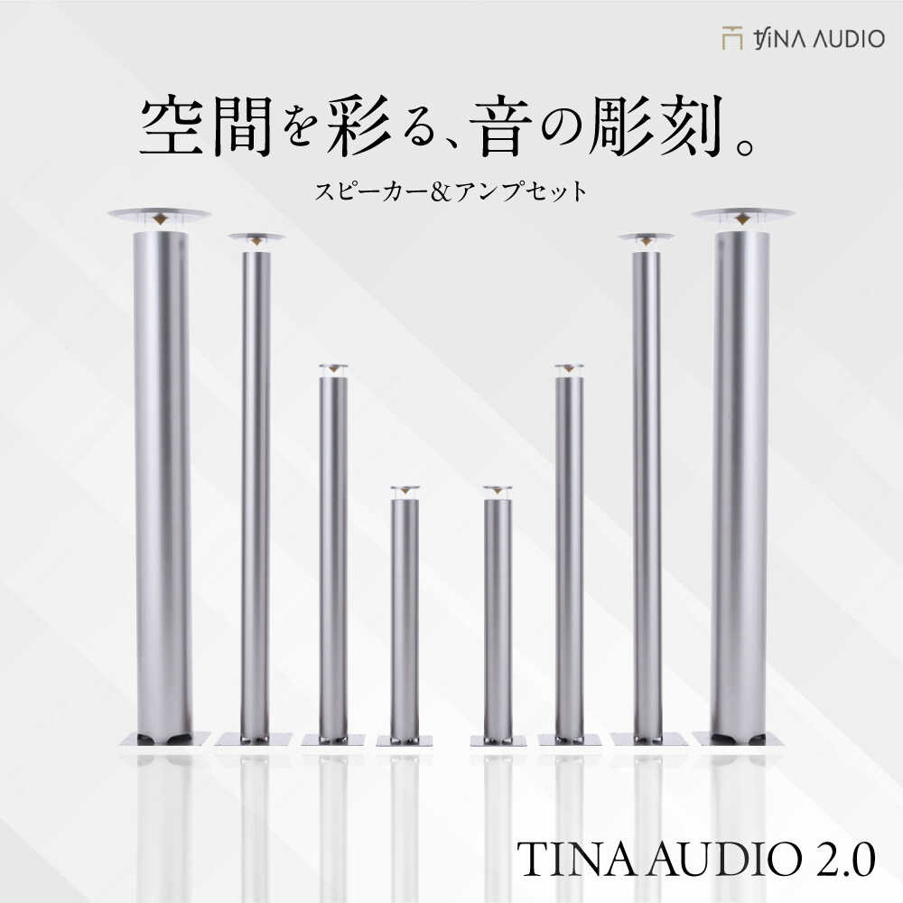 【ふるさと納税】知名オーディオ TINA AUDIO 2.0 スピーカー＆アンプセット スピーカー サウンドバー 高音質 おすすめ おしゃれ 沖縄市 / 有限会社知名御多出横[BCAB003]