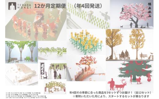 テラダモケイ「1/100建築模型用添景セット」12か月定期便（年4回発送）