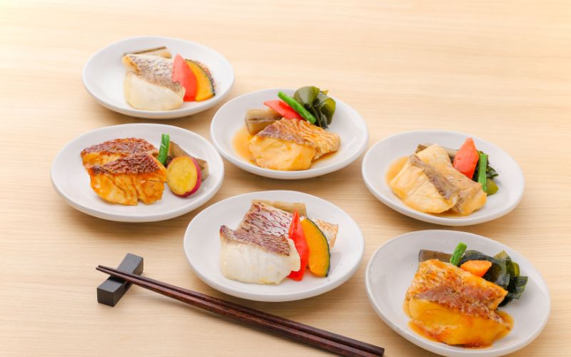 レンジで簡単！近大生まれマダイ惣菜 6種詰合せ（計9食入）おかず お惣菜 西京漬け 近畿大学 詰め合わせ セット 【akd011A】