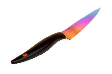 【高島屋選定品】＜SUMIKAMA (スミカマ)＞　霞　ペティナイフ（チタンコーティング）オパール 59E1511