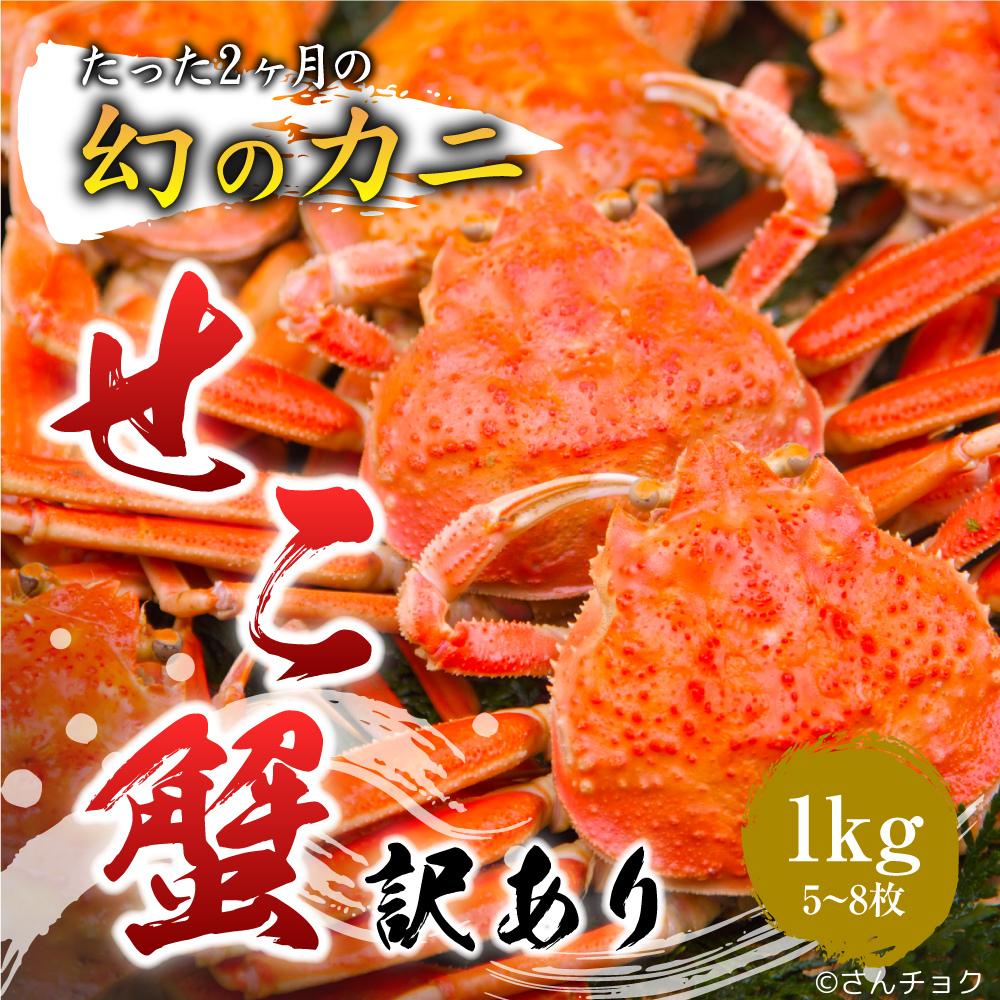 
                  【活生】訳あり親ガニ 1kgセット(5～8枚入り)
                