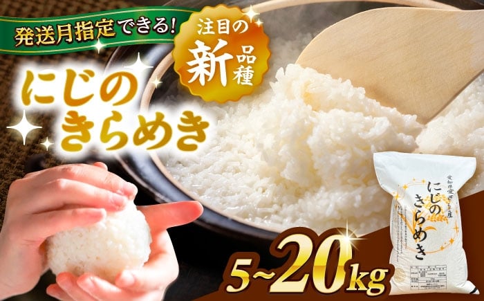 
            ＼選べる容量・発送月／  にじのきらめき 白米 5kg～20kg 米 お米 ご飯  愛西市 / 脇野コンバイン 【配達不可：離島】 [AECP039]
          