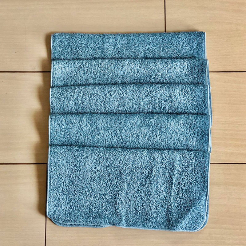 【ふるさと納税】抗ウイルスミニハンカチ袋入 ブルーグレー ※ ハンカチタオル 薄手 パイル 無地 抗菌 単色 ギフトにも対応可 防災グッズ 新生活応援