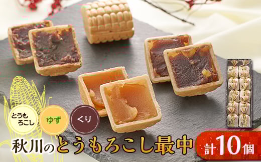 
            秋川のとうもろこし最中(10個入)＜お茶ぞっぺの中島屋(あきる野の匠)＞【1508506】
          