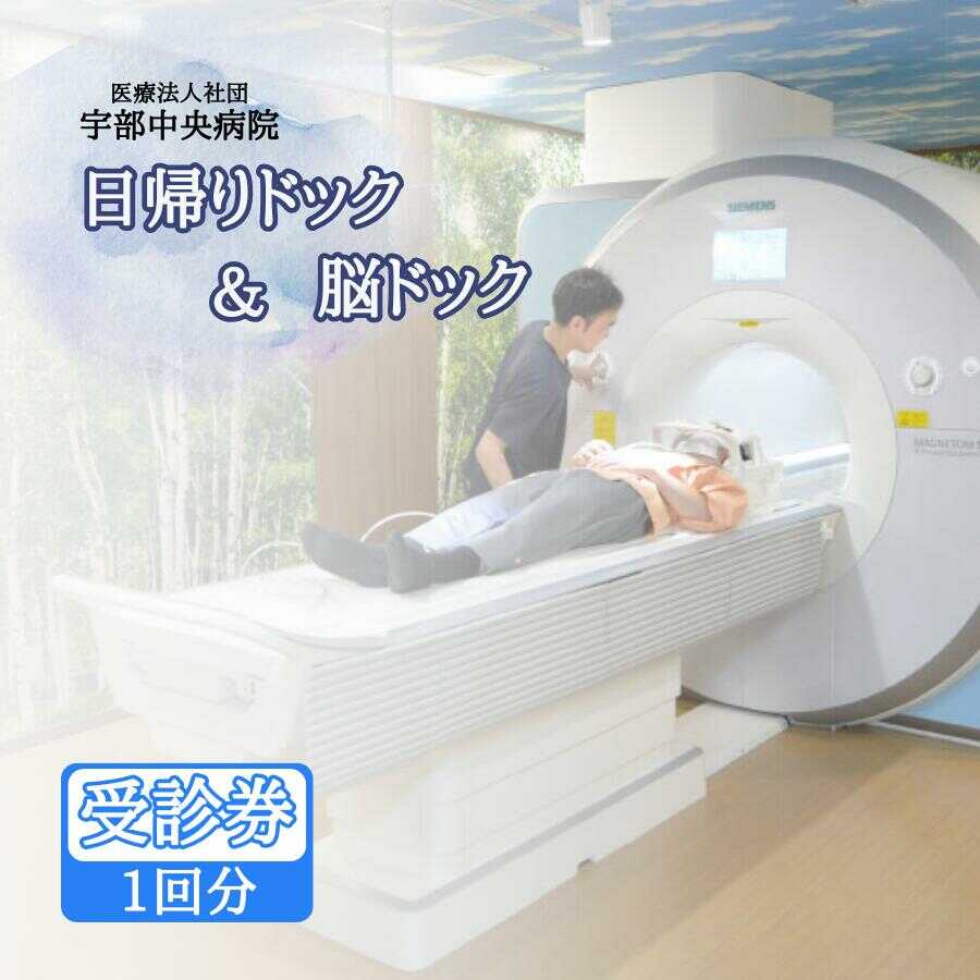 【ふるさと納税】【宇部中央病院】日帰りドック＋脳ドック | 人間ドック 健康診断 健康チェック 動脈瘤検査 不整脈検査 緑内障検査 糖尿病検査 がん検査 脳病気早期発見 脳病気予防 30代健康診断 運動不足検査 肥満傾向検査 健康リスク検査 山口県 宇部市[BTEF002]