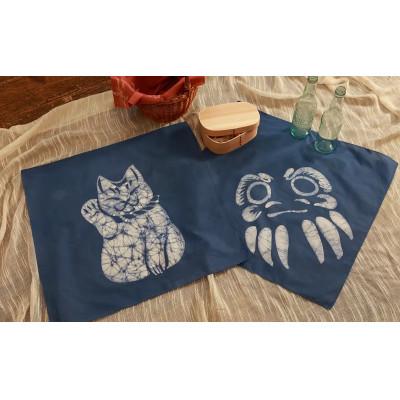 ふるさと納税 茅ヶ崎市 【染色キット】 みやこ染　ろうけつ染め 大判ハンカチキット(ネイビーブルー) |  | 01