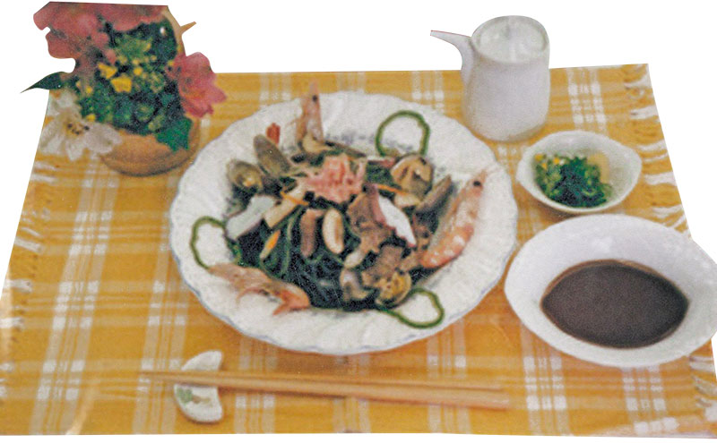 わかめ麺 生麺 2人前×5個 つゆ付き 兵庫県 洲本市 淡路島