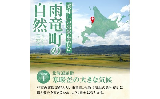 【定期便全6回】 令和8年産  うりゅう米 ななつぼし 10kg（5kg×2袋）毎月1回お届け お米 米 ごはん ご飯 6ヶ月 連続お届け 定期便 特A 単一原料米 お弁当 国産 人気 おすすめ kome 雨竜町 R8U001-044