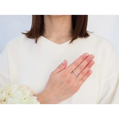ふるさと納税 甲府市 K18PG 2.00ctダイヤモンドハーフエタニティリング9978 |  | 03