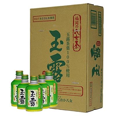 ふるさと納税 飯塚市 八女茶　玉露ボトル缶　290g×24缶