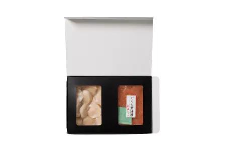 いくら醤油漬100g・お刺身帆立貝柱150g A-42048
