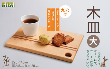 木皿 大 （丸穴付 ）