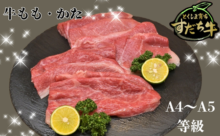 すだち牛 黒毛和牛 牛もも・かた スライス500g　鳴門　すだち牛　黒毛和牛　ブランド牛　高級　敬老の日　お歳暮　牛もも　牛かた