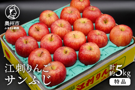江刺りんご サンふじ 5kg（14～20玉）【2025年12月上旬以降お届け】 [AQ011]