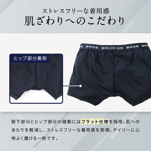 《限定寄付額～9/30》ブロス バイ ワコールメン ボクサーパンツ《Mサイズ/カラー:KO》｜京都 ワコール 人気ブランド ﾊﾟﾝﾂ