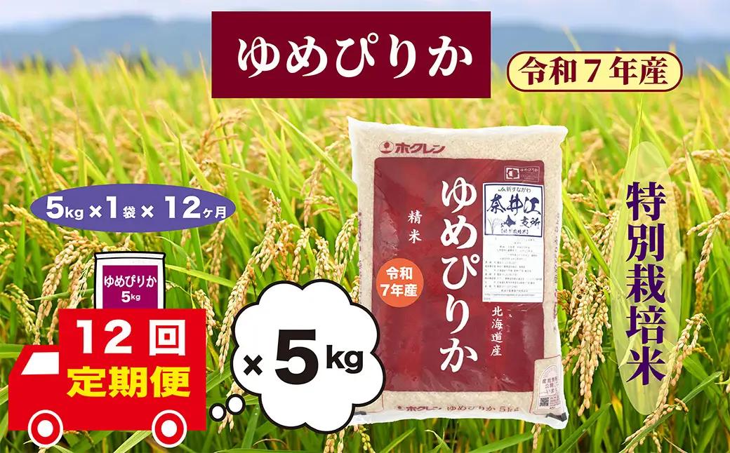 【定期便12回】北海道奈井江町　特別栽培米　ゆめぴりか　5kg
