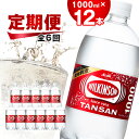 【ふるさと納税】【毎月定期便】【6か月お届け】ウィルキンソン タンサン 1000ml【12本入】アサヒ飲料全6回【4050117】