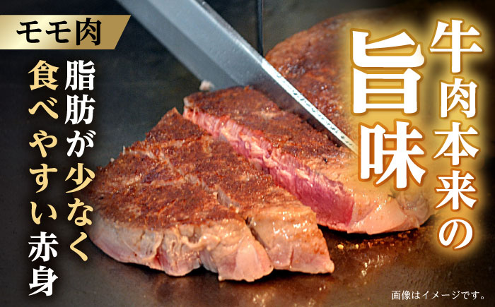 【6回定期便】【ステーキ満喫セット】リブロース モモステーキ 総計900g (150g×6枚) / 牛肉 ステーキ 長崎和牛 A4～A5ランク / 諫早市 / 野中精肉店 [AHCW008]