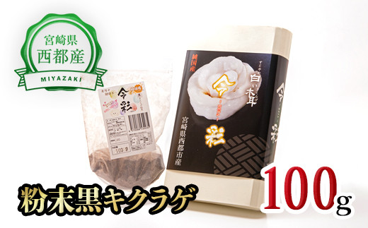 
毎日の健康に！！　国産粉末黒きくらげ 100g 【宮崎県・西都市産】＜1.5-188＞
