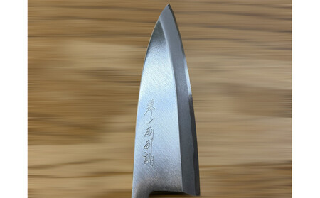 はがね出刃包丁　＜親子ねこ＞　和風レトロモダン　木製ハンドル