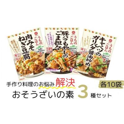 ふるさと納税 久喜市 うちのごはん おそうざいの素3種セット 各10袋
