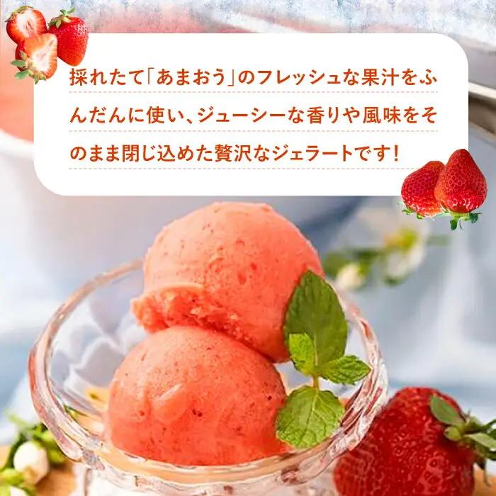 【2026年4月以降順次発送】福岡産 濃厚 あまおう ジェラート 1000ml[VBY001]いちご アイス 福岡