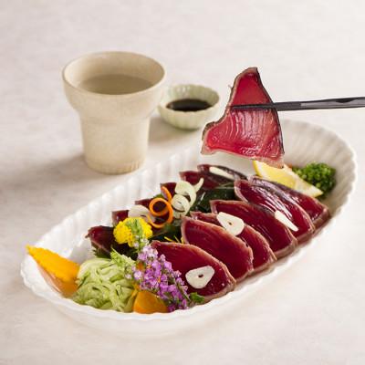 ふるさと納税 枕崎市 【Yahoo!ふるさと納税限定】1本釣り血合抜き炭焼鰹たたき1.2kg 2種類のタレ付 A3-123 |  | 01