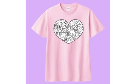 あうわぬりえ(ユニコーン柄、ピンク、110cm)【1683316】