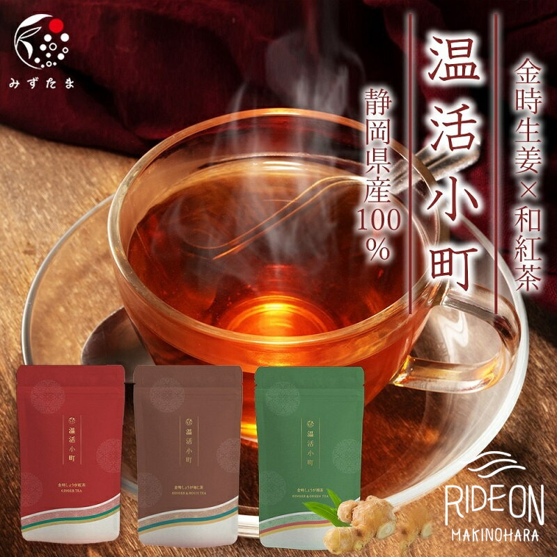 【ふるさと納税】 温活 金時生姜 しょうがティー 3種 ノンカフェイン 和紅茶 5g 10パック 緑茶 3.5g 10パック ほうじ茶 5g 10パック 国産 健康茶 ギフト ダイエット デトックス 冷え性対策 美容 むくみ解消 丸新柴本製茶 牧之原市 静岡県
