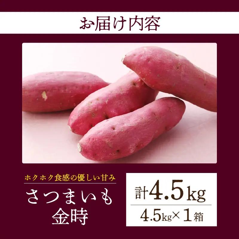 【ホックホク食感の優しい甘み】さつまいも金時 4.5kg 1箱・H064