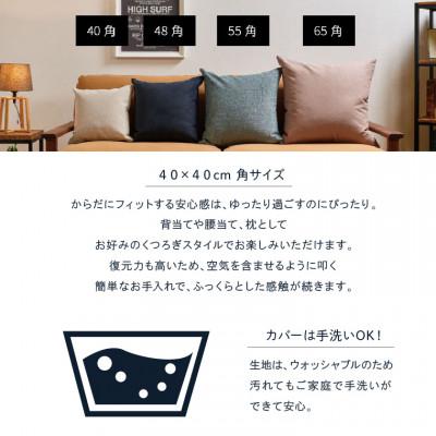 ふるさと納税 石狩市 blocco フェザー100% クッション(40cm×40cm) 460091 テラコッタ |  | 02