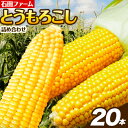 【ふるさと納税】石田ファーム とうもろこし詰め合わせ20本セット 北海道 当別町産 夢のコーン・甘獲娘・スターダスト・恵味ゴールド・恵味スター・ほしつぶコーン・わくわくコーン・ロイシーコーンから旬の品種 20本 お届け 野菜 トウモロコシ キャンプ飯 BBQ ソロキャン